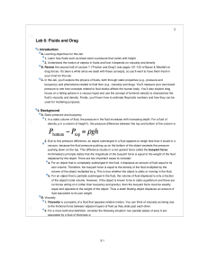 Lab 6: Fluids and Drag - Instructional Physics Lab