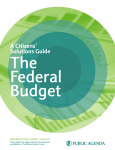 A Citizens` Solutions Guide The Federal Budget