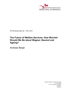 How Worried Should We Be about Wagner, Baumol and Ageing?