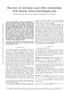 Recovery of non-linear cause-effect relationships