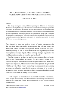 what, if anything, is mahayana buddhism?