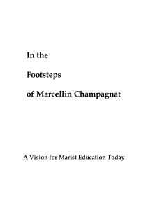 In the Footsteps of Marcellin Champagnat