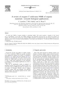 A review of oxygen-17 solid-state NMR of organic materials