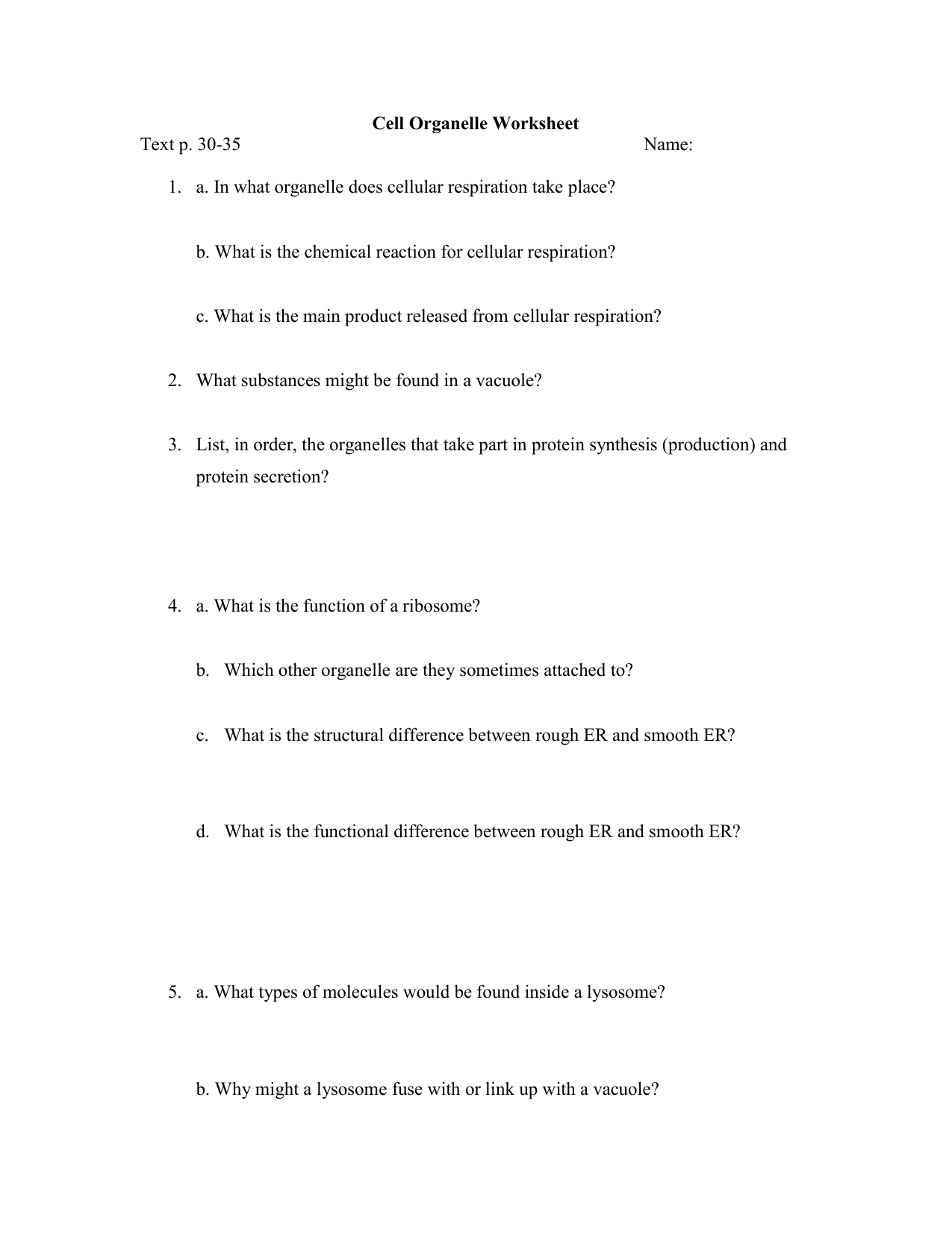 Worksheets Organelle Worksheet organelles worksheet