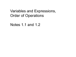 Algebraic Expressions and Terms