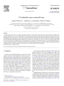 UV habitable zones around M stars - IAFE