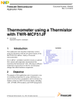 Thermometer using a Thermistor with TWR-MCF51JF