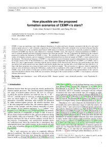 How plausible are the proposed formation scenarios of CEMP