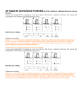 AP Quiz #9 Advanced Forces AP FR Quiz #9 Advanced Forces