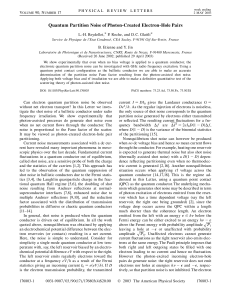 Quantum Partition Noise of Photon-Created Electron