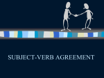 subject verb agreement powerpoint updated 2016