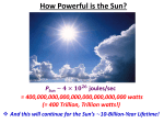 How Powerful is the Sun?