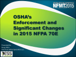 OSHA`s Enforcement and Significant Changes in 2015