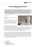 CommonLit | The Emancipation Proclamation