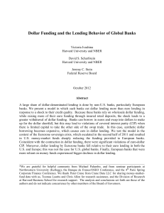 Dollar Funding and the Lending Behavior of