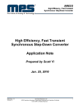 High Efficiency, Fast Transient Synchronous Step