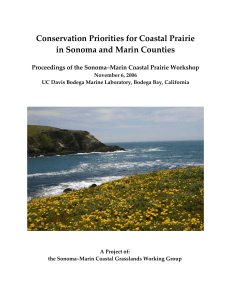 Proceedings of the Sonoma-Marin Coastal Prairie Workshop