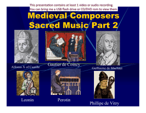Medieval Composers Sacred Music Part 2