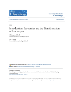 Economies and the Transformation of Landscapes
