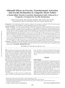 Sildenafil Effects on Exercise, Neurohormonal Activation