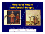 Medieval Music Influential People