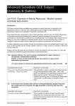 Unit F332 - Chemistry of natural resources - Medium band