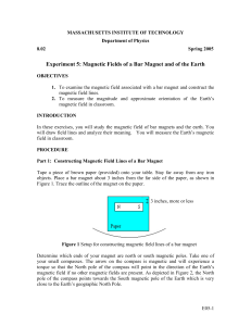 Experiment 5: Magnetic Fields of a Bar Magnet and of the Earth