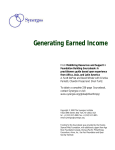 Generating Earned Income (Foundation Building Best Practice Study)