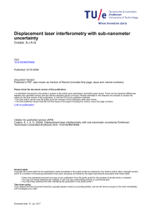 Displacement laser interferometry with sub-nanometer