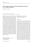 Effect of climate change on the thermal stratification of the baltic sea