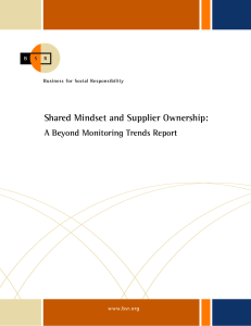 Shared Mindset and Supplier Ownership:
