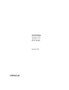 Oracle Database Administrator`s Guide