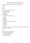 Earth Science Spring Semester Final Answer Key