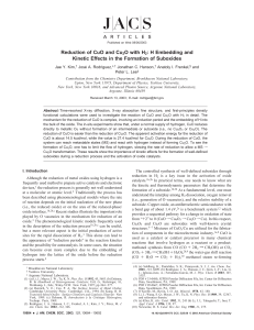 Reduction of CuO and Cu2O with H2: H Embedding