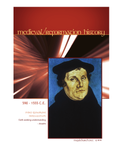 medieval/reformation history
