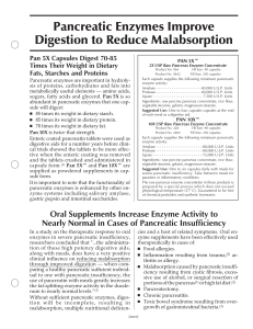 Pancreatic Enzymes Improve Digestion to Reduce Malabsorption