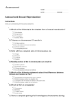 Assessment Asexual and Sexual Reproduction