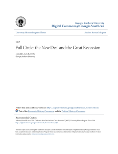 Full Circle: the New Deal and the Great Recession