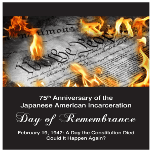 75th Anniversary of the Japanese American Incarceration