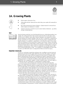 1A. Growing Plants - The Royal Society of Chemistry