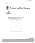 Fractions and Mixed Numbers