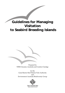 Guidelines for Managing Visitation to Seabird Breeding