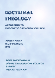 doctrinal theology - Saint
