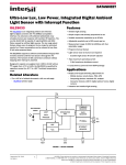 ISL29033 Datasheet