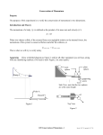 Conservation of Momentum Purpose The purpose of this experiment