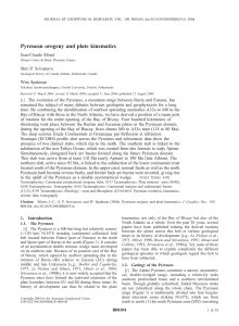 Pyrenean orogeny and plate kinematics