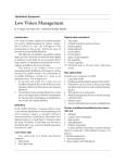 Low Vision Management - VISION 2020 e