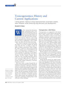Toxicogenomics: History and Current Applications