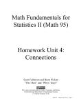 Math Fundamentals for Statistics II (Math 95) Homework Unit 4