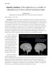 Schizophrenia as a model of disturbances in Non